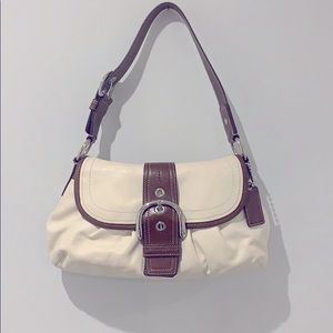 Coach purse, cream